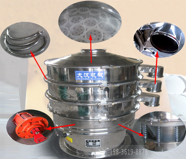 花生粉振动筛结构 花生粉振动筛结构